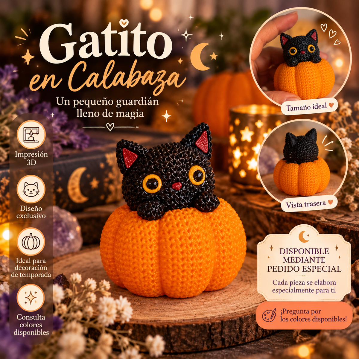 Gatito en Calabaza