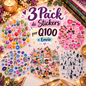 ¡Stickers para todos tus moods! 💖✨ | 3 Packs por Q100
