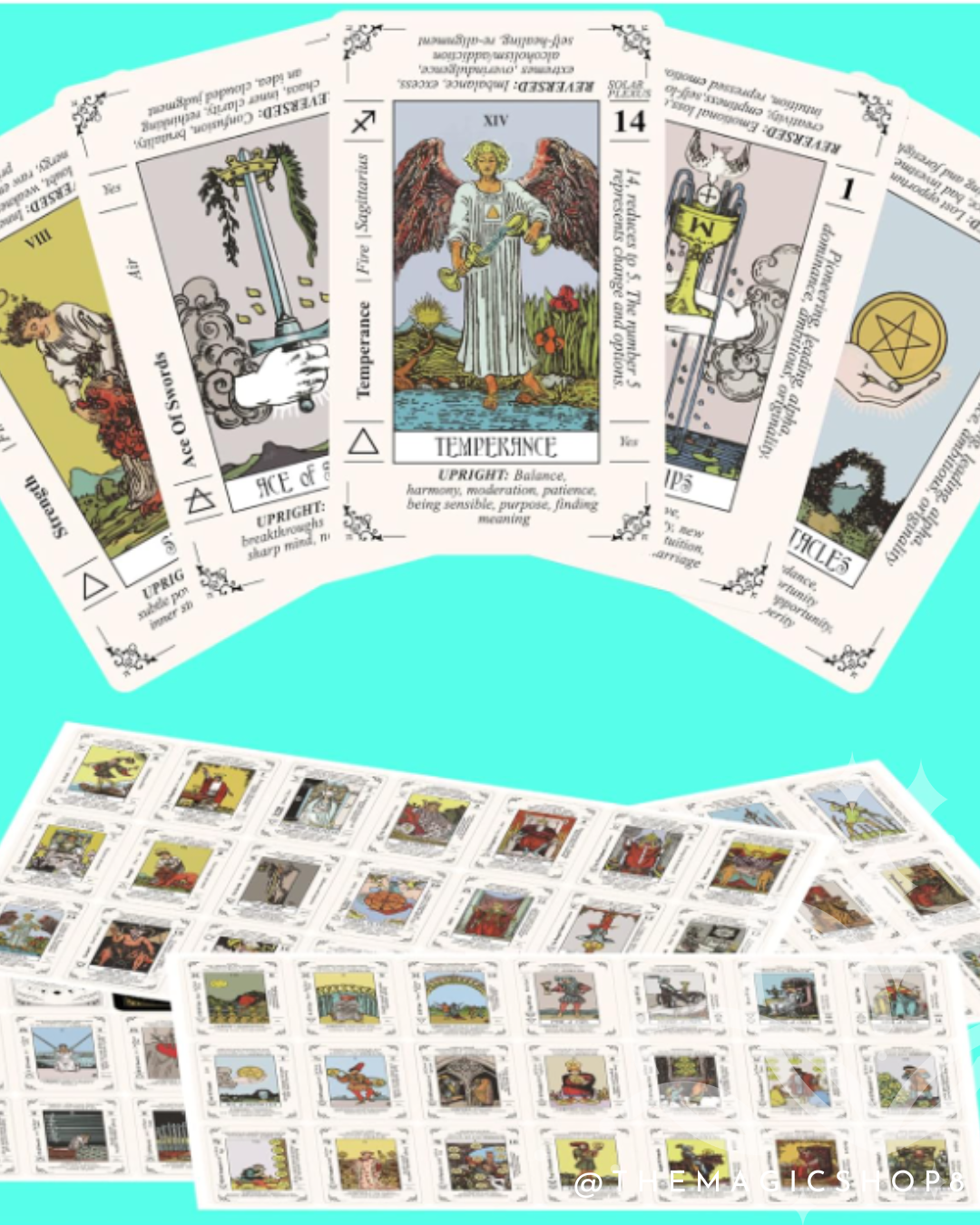 Mini Calcomanías de Tarot